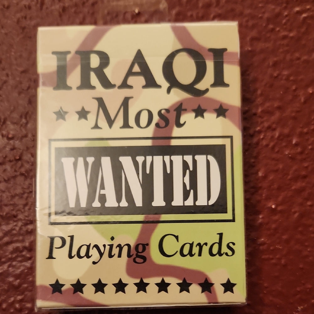 Iraqi Most Wanted Playing Cards - Camouflage Edition